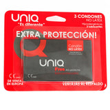 UNIQ FREE LATEX WITH RING  3UDS