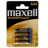 MAXELL  SUPER ALKALINE AAA LR03 4UDS