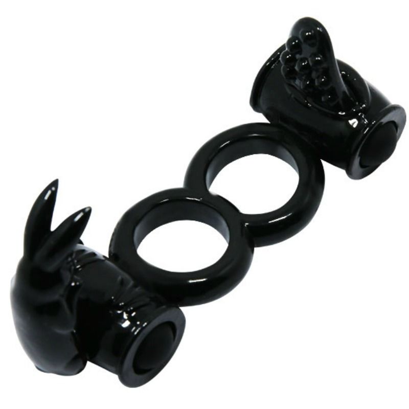 BAILE SWEET RING DOUBLE RING WITH DOUBLE RABBIT