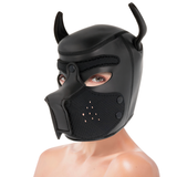 DARKNESS NEOPRENE DOG HOOD WITH REMOVABLE MUZZLE