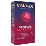 SENSUAL CONTROL DOTS & LINES POINTS AND STRIATIONS 12 UNITS