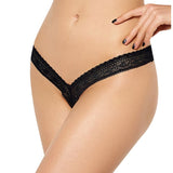 QUEEN LINGERIE LACE V THONG