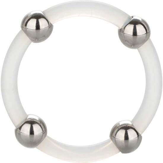 CALEX STEEL BEADED SILICONE RING