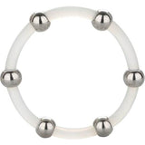 CALEX STEEL BEADED SILICONE RING