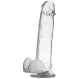 XRAY CLEAR COCK WITH BALLS  22CM X 4.6CM