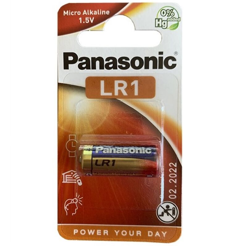 PANASONIC ALKALINE BATTERY LR1 1.5V BLISTER 1 PACK