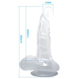 BAILE REALISTIC DILDO SUCTION CUP AND TESTICLES 16.7 CM