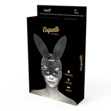 COQUETTE VEGAN LEATHER MASK WITH BUNNY EARS