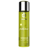 SWEDE FRUITY LOVE WARMING EFFECT MASSAGE OIL VANILLA AND GOLD PEAR 120 ML.