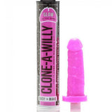 <sale Value="0" /> - CLONE A WILLY  CLONE GLOW IN THE DARK PINK VIBRATING KIT
