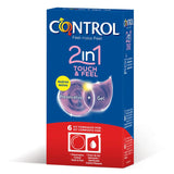 <sale Value="0" /> - CONTROL 2 IN ONE TOUCH AND FEEL PRESERVATIVE + LUBRICANT 6 UNITS