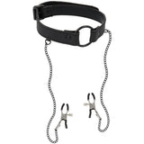 <sale Value="0" /> - FETISH SUBMISSIVE COLLAR WITH NIPPLE CLAMPS
