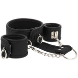<sale Value="0" /> - FETISH SUBMISSIVE LEATHER AND HANDCUFFS VEGAN LEATHER